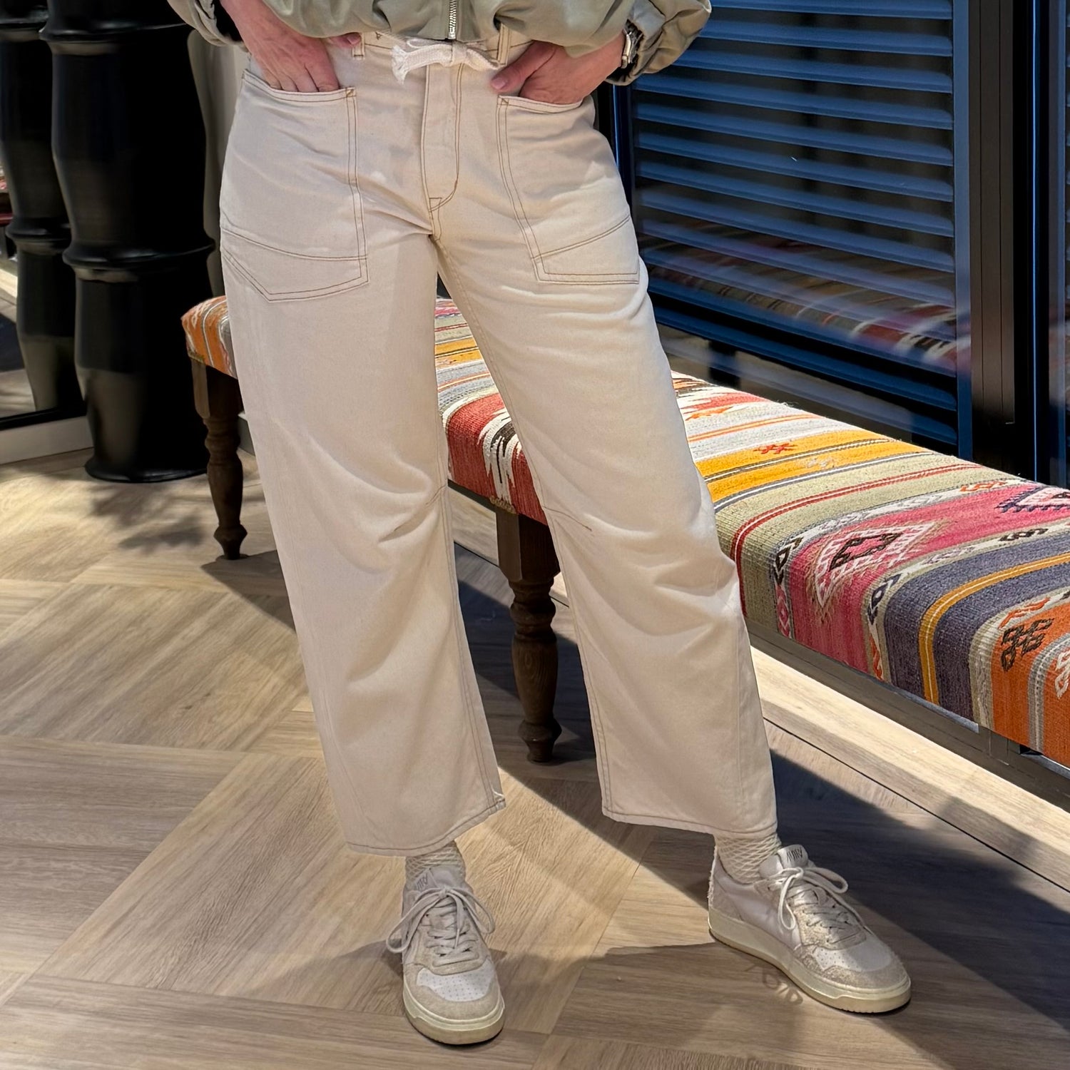 Le Temps Des Cerises Jeans Madie Ecru - Peet kleding