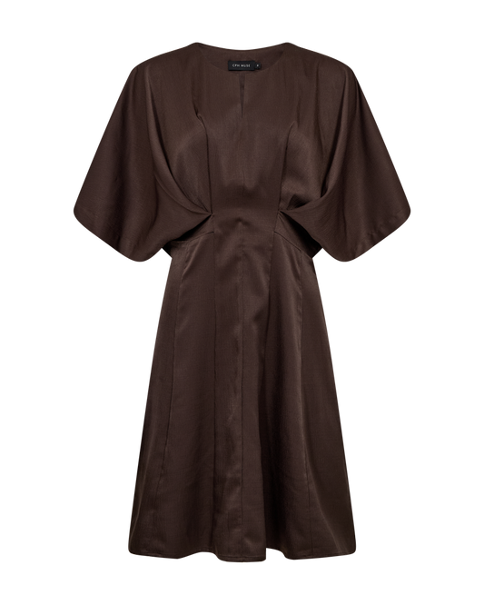 Copenhage Muse Jurk Vianna Bruin - Peet kleding