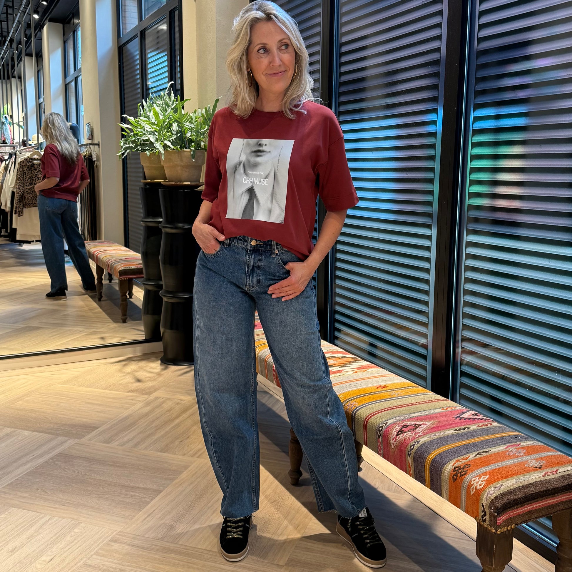 Copenhage Muse Tee Red Pear - Peet kleding