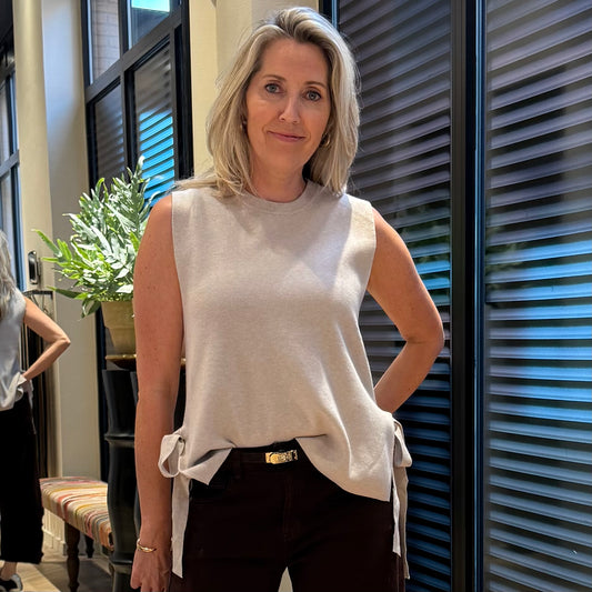 Gebreide Top Mouwloos Lucy Kit - Peet kleding