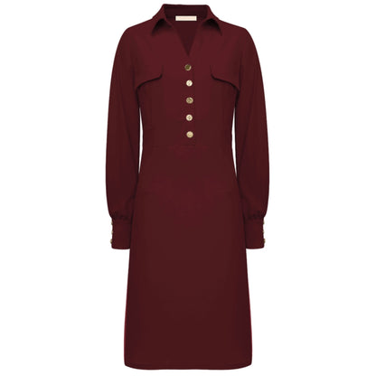 Triple Nine - Travel Jurk Melin Bordeaux - 51810 - Peet kleding
