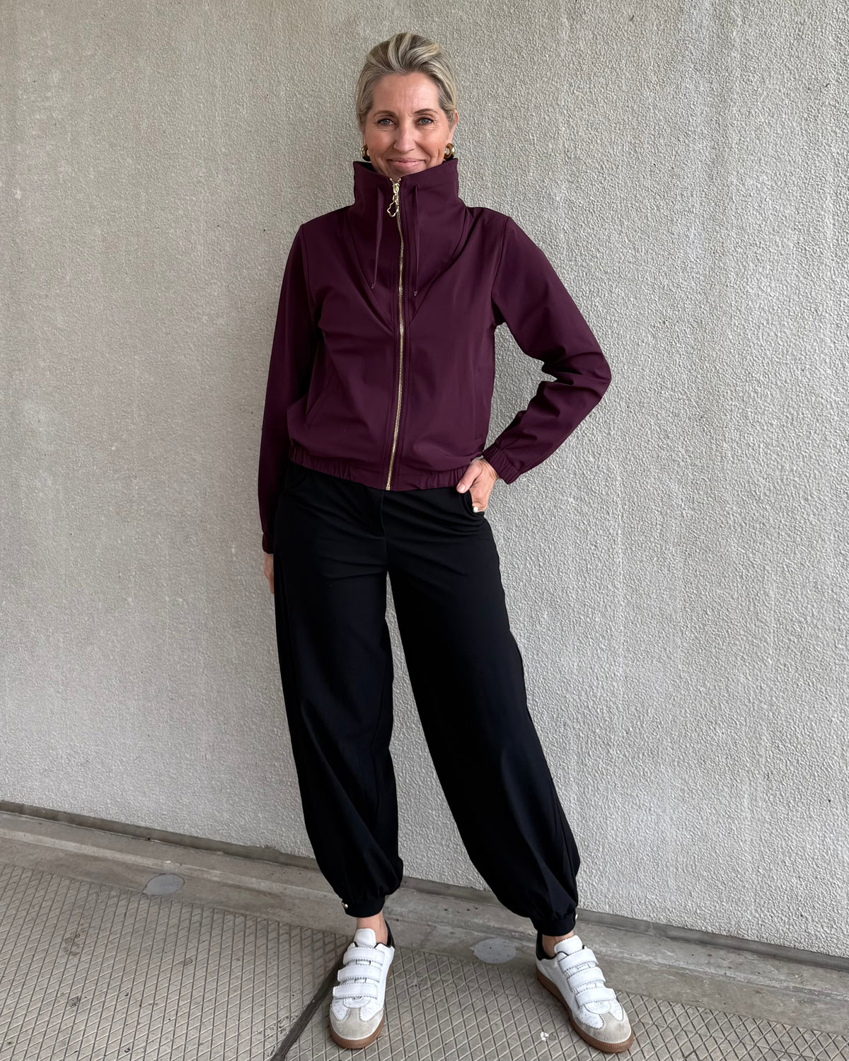 Triple Nine - Travel Jas Collinna Aubergine - 92425 - Peet kleding