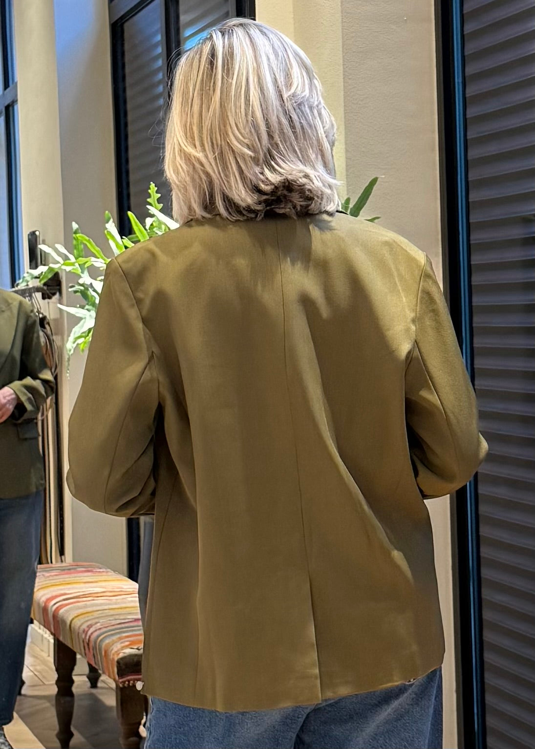 Blazer Clara Oversized Olijfgroen - Peet kleding
