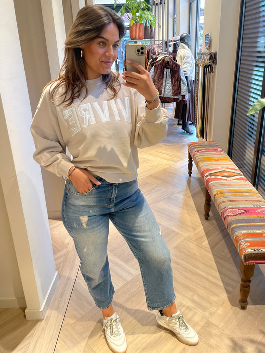 Zhrill Sweater Tera Beige - Peet kleding