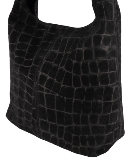Tas Loreen Croco Zwart - Peet kleding