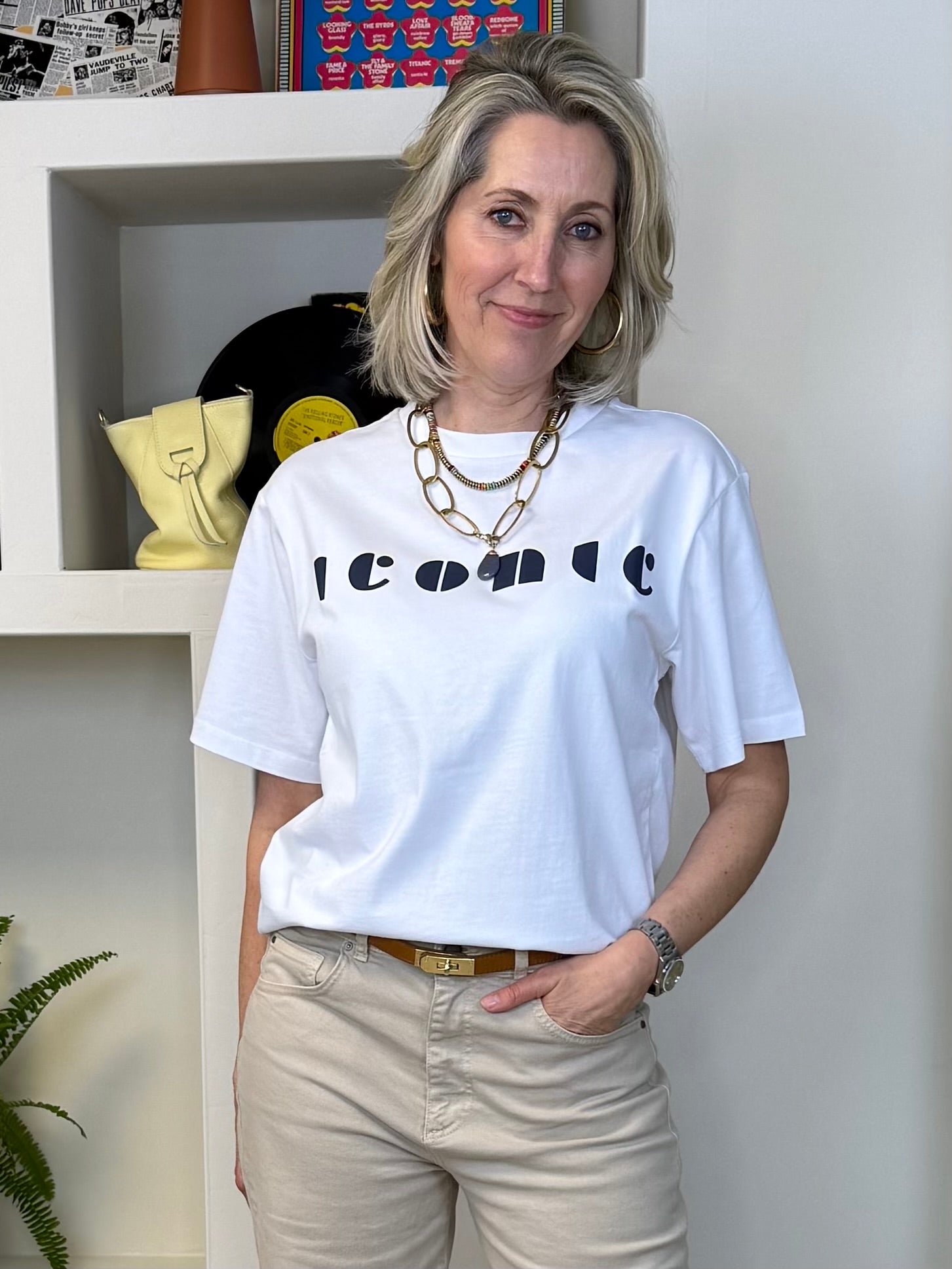 Yaya T-Shirt Iconic Wit - Peet kleding