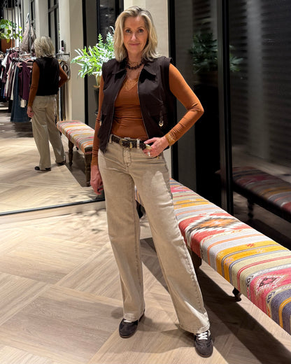 Red Button Jeans Colette Belt Truffel