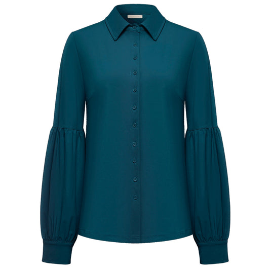 Triple Nine - Travel Blouse Marlies Petrol 1102 - Peet kleding