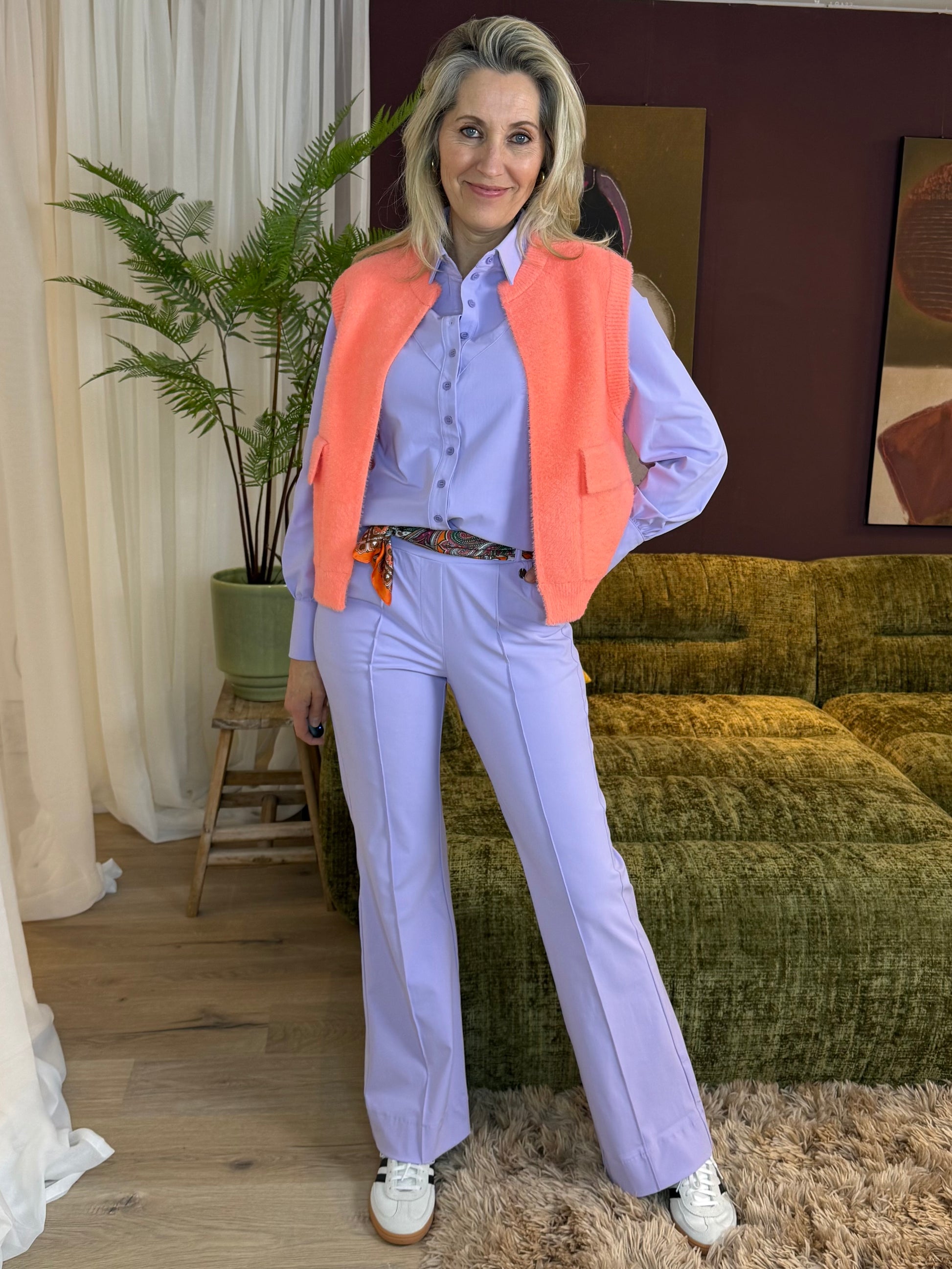 Triple Nine - Fluffy Gilet Inky Koraal - 9001 - Peet kleding