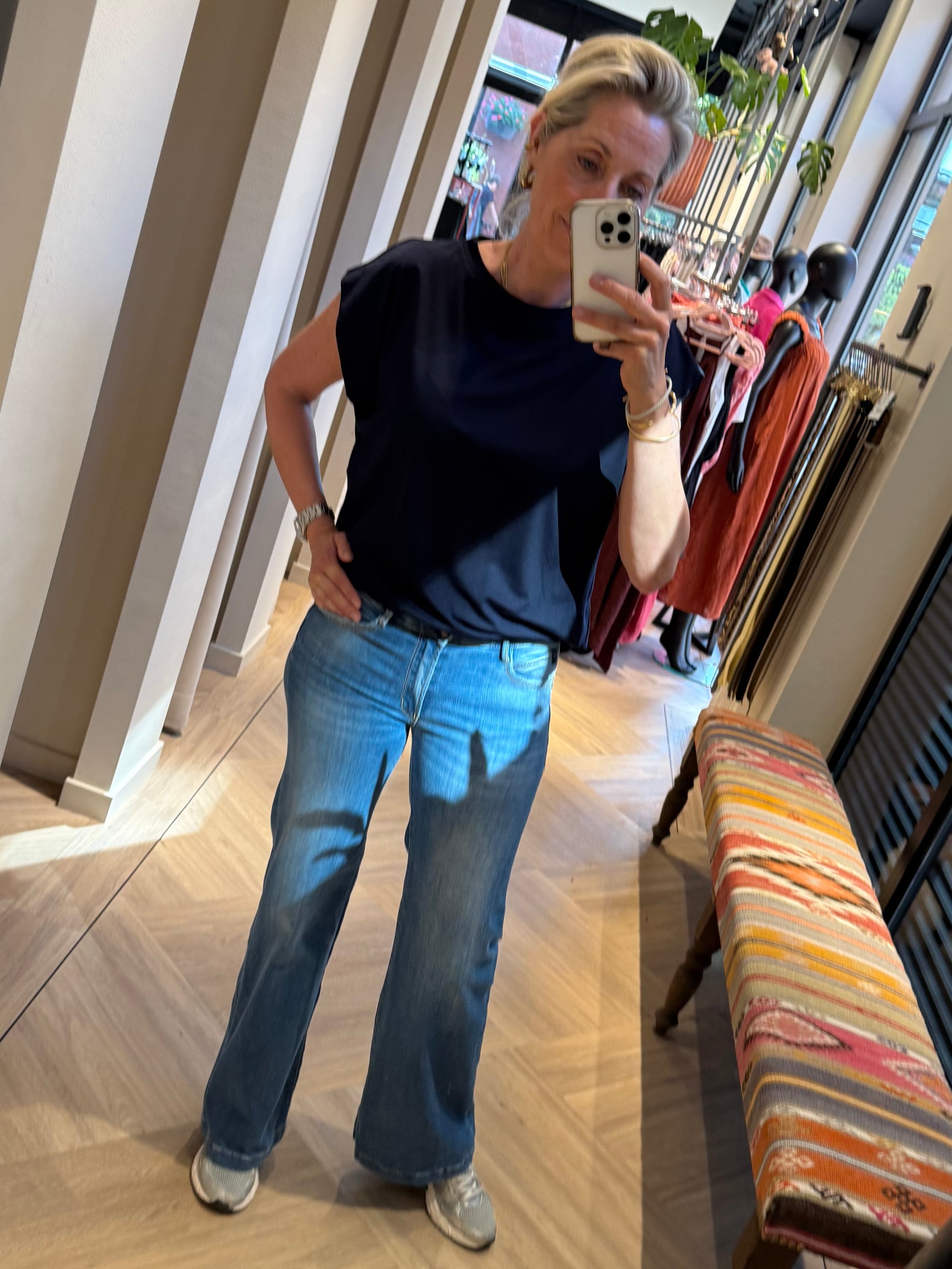 T-Shirt Balloon Fia Navy - Peet kleding