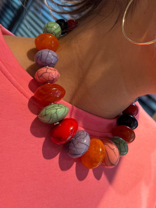 Ketting Fantasy Nepal Big Multi - Peet kleding
