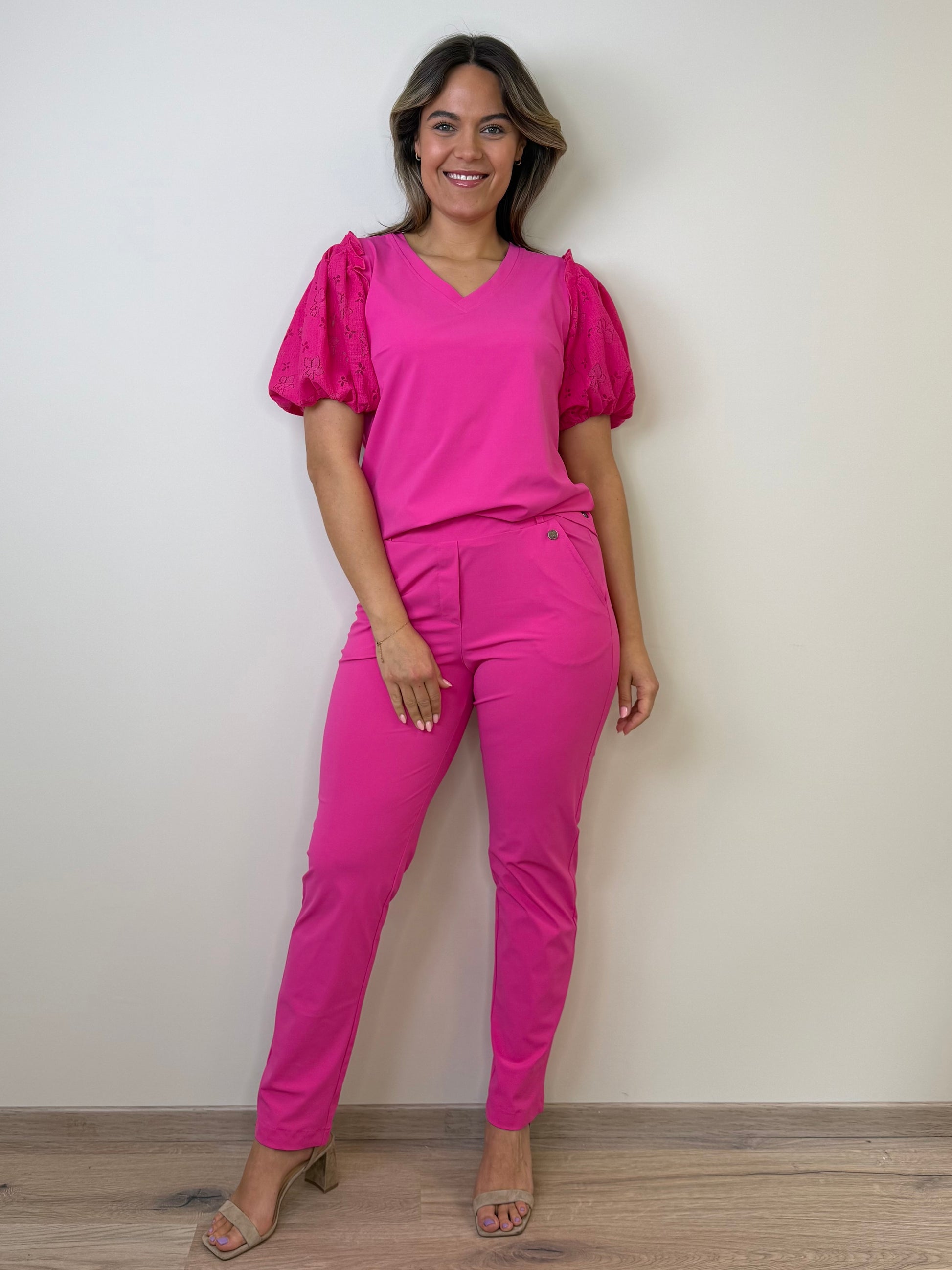 Triple Nine Travel Top Liz Fuchsia - 6947 - Peet kleding