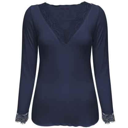 Triple Nine - Cashmere Top Lou Lou Navy - 9003 - Peet kleding