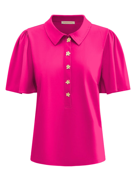 Triple Nine Travel Top Melodie Fuchsia - 6942 - Peet kleding