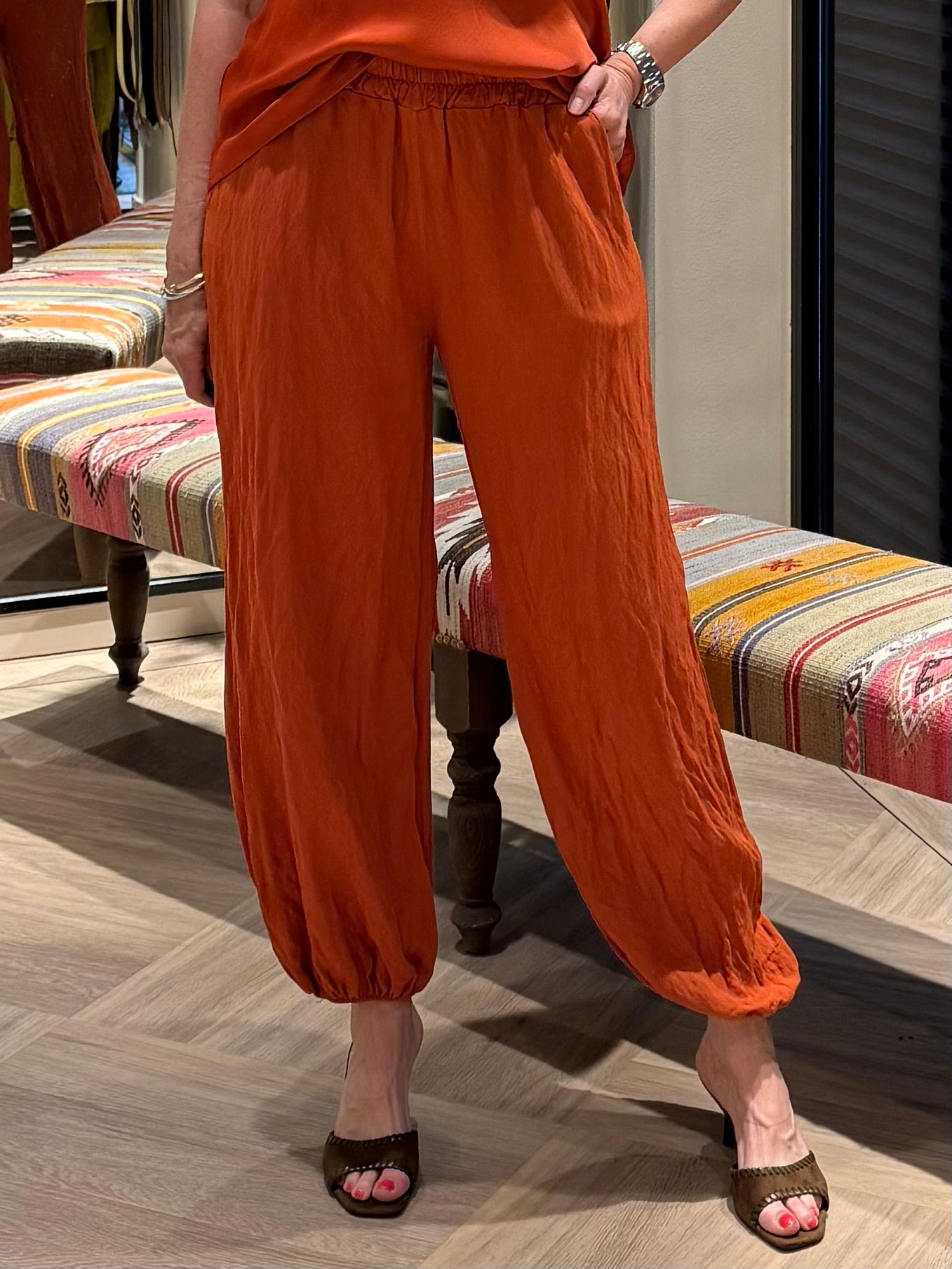 Broek Amber Ballon Brique - Peet kleding