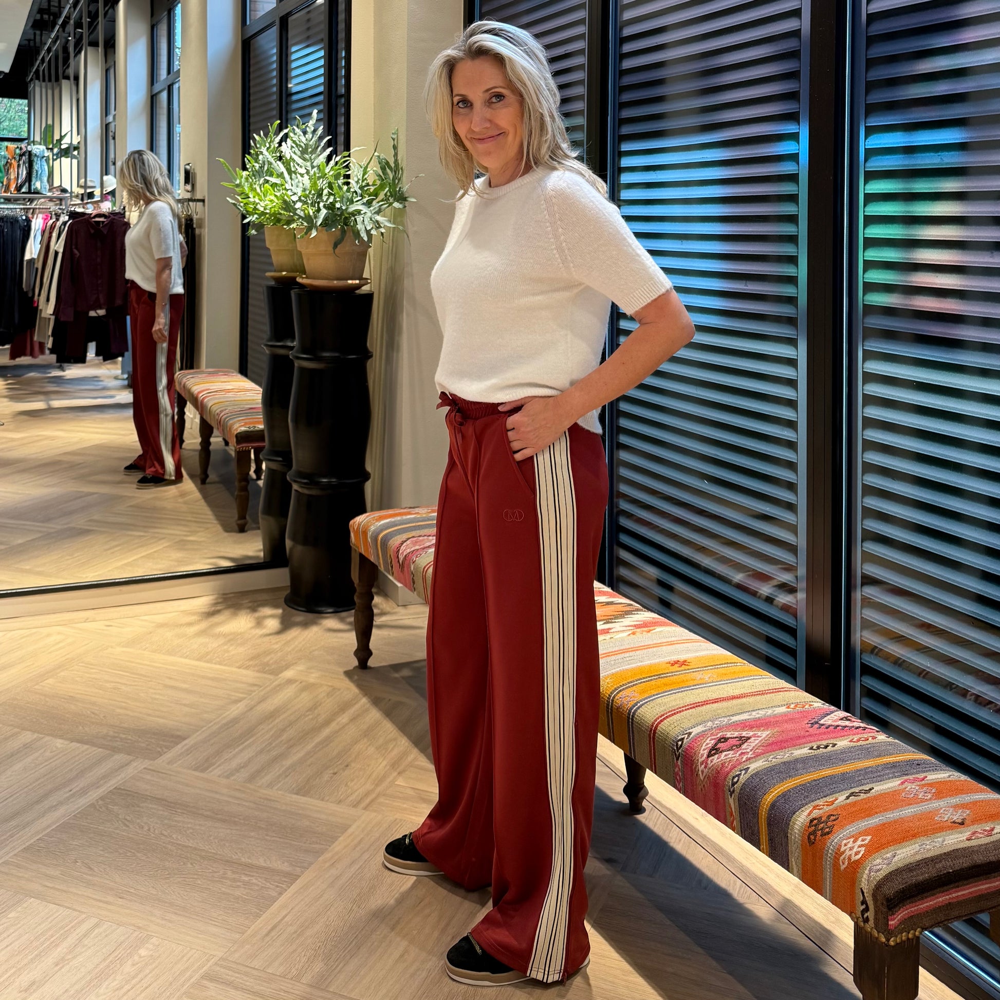 Copenhage Muse Pants Ada Red Pear - Peet kleding
