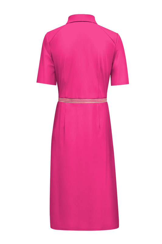 Triple Nine Travel Jurk Mia Fuchsia - 51822 - Peet kleding