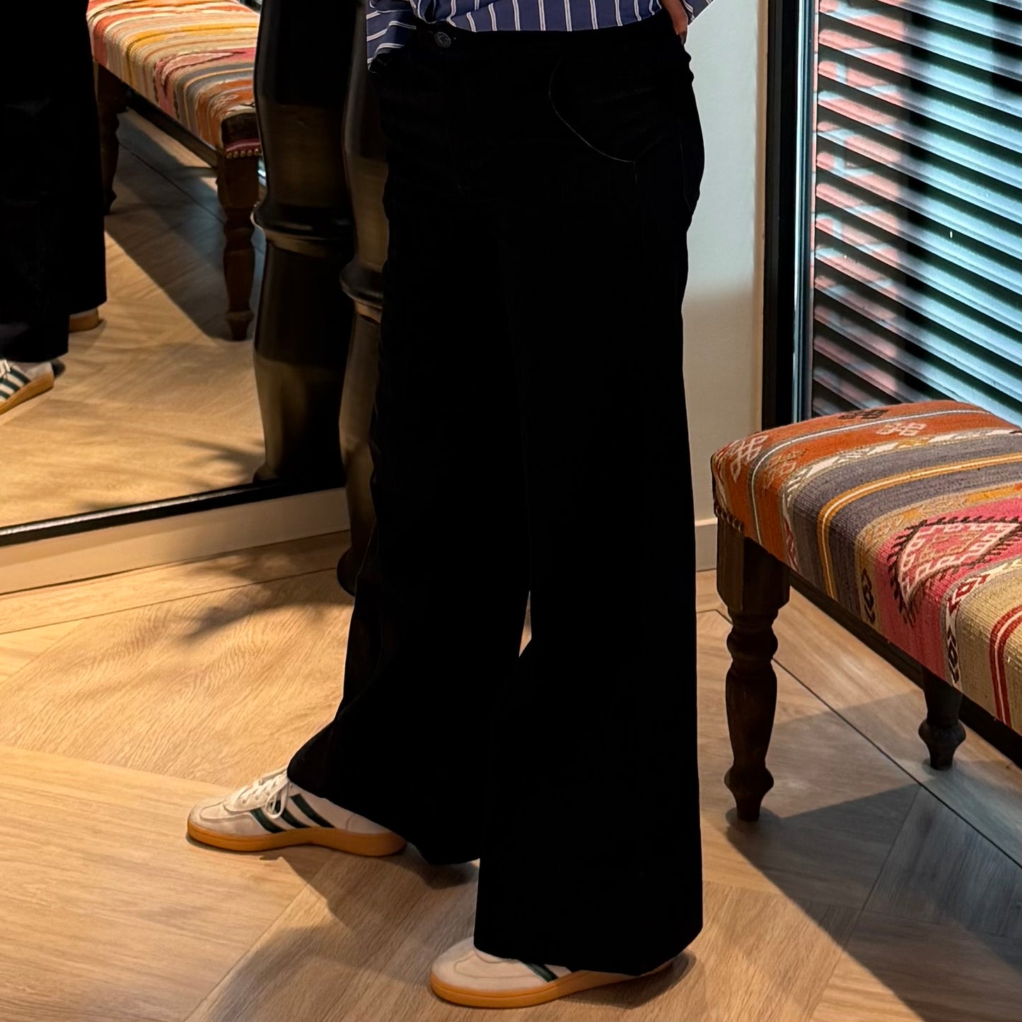 Geisha Jeans Wide Darkblue - Peet kleding