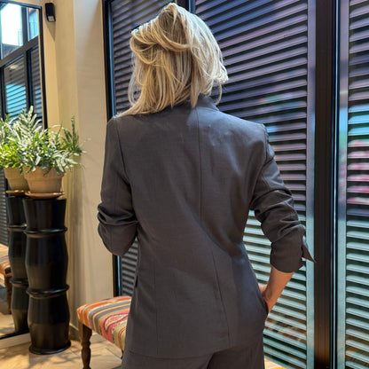 Ichi Blazer Lexie Grijs - Peet kleding