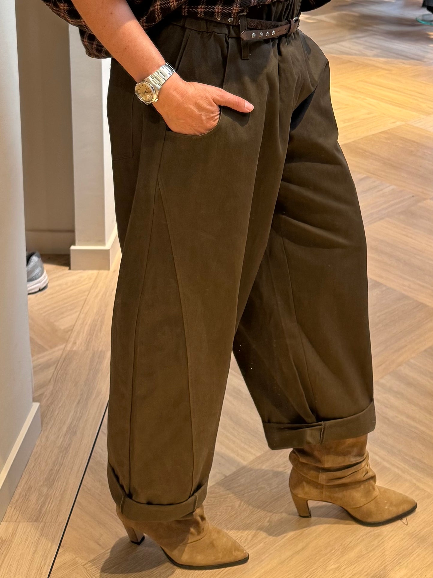 Broek Barrel Rox Donkerbruin - Peet kleding