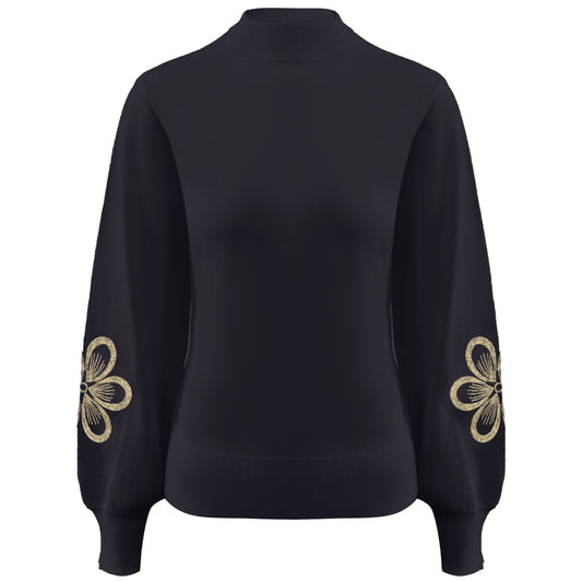 Triple Nine - Travel Trui Sophie Zwart - 9004 - Peet kleding