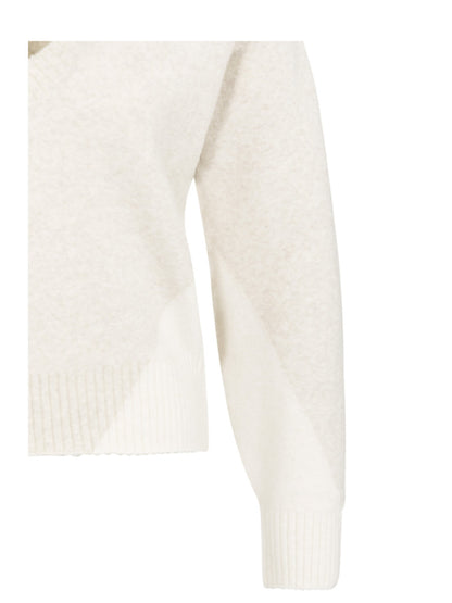 Yaya Trui V-Hals Beige - Peet kleding