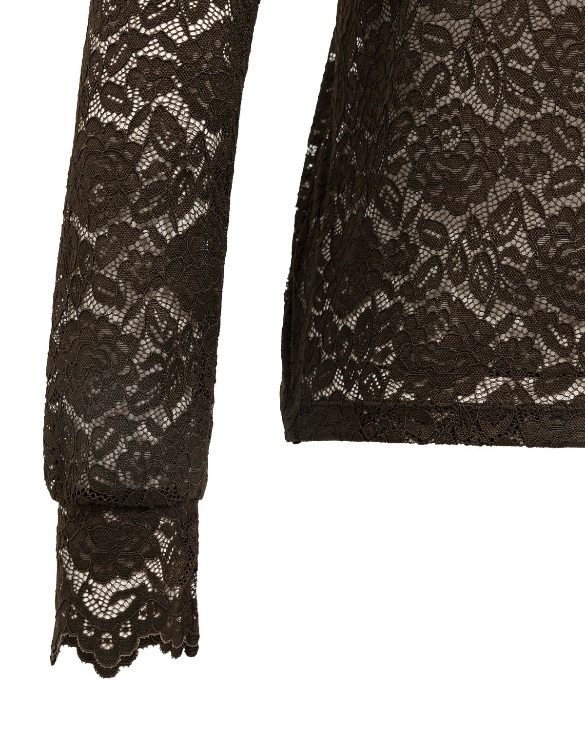 Yaya Lace Top Delicio Brown - Peet kleding