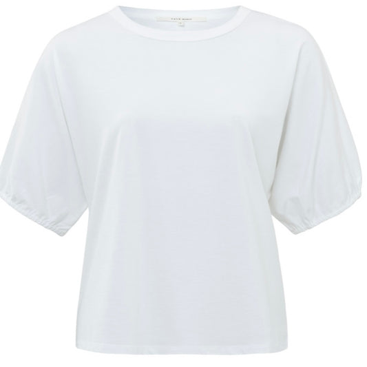 Yaya T-shirt Ronde Hals Pofmouw - Peet kleding