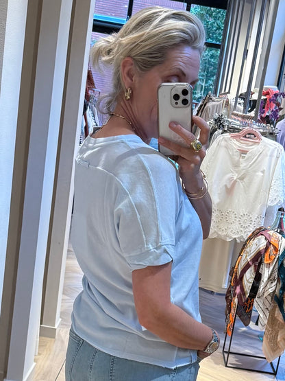 Zhrill Shirt Rahel Lichtblauw - Peet kleding