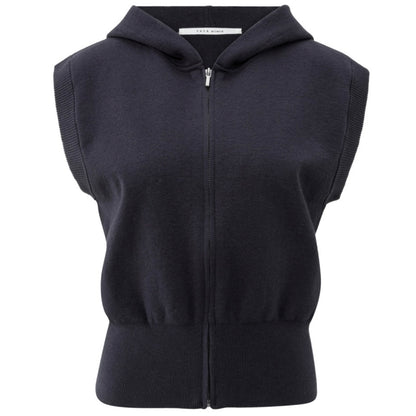 Yaya Hoodie Mouwloos Blauw - Peet kleding