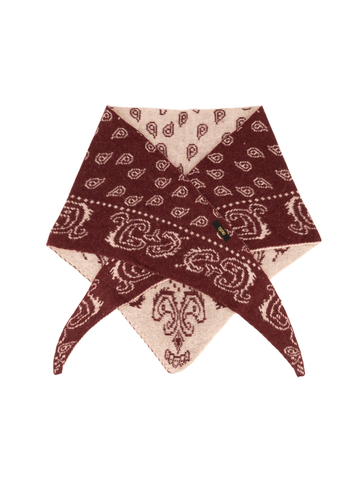 Sjaal Hollis Bordeaux Beige - Peet kleding