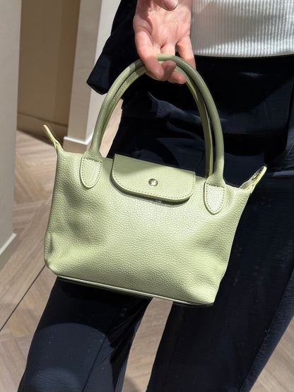 Tas Leder Chantal Olijf - Peet kleding