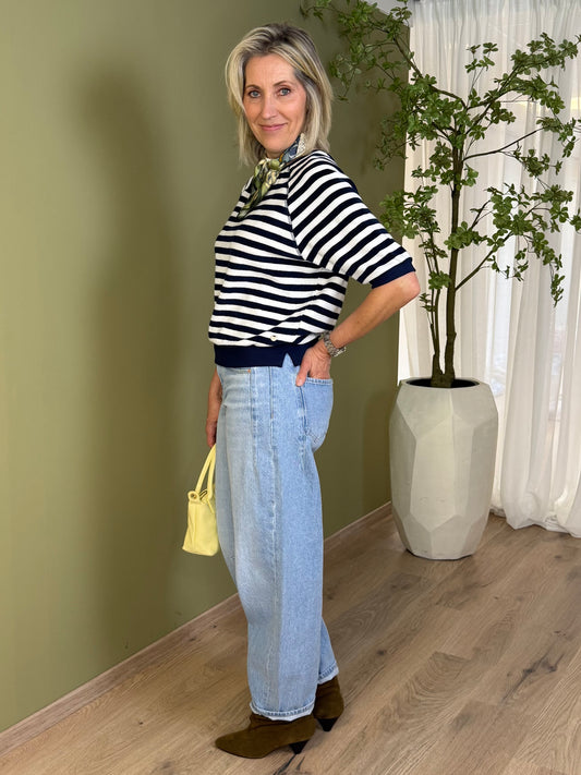 Zhrill Sweater Inge Blauw - Peet kleding