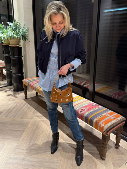Tas Leder Muse Cognac - Peet kleding