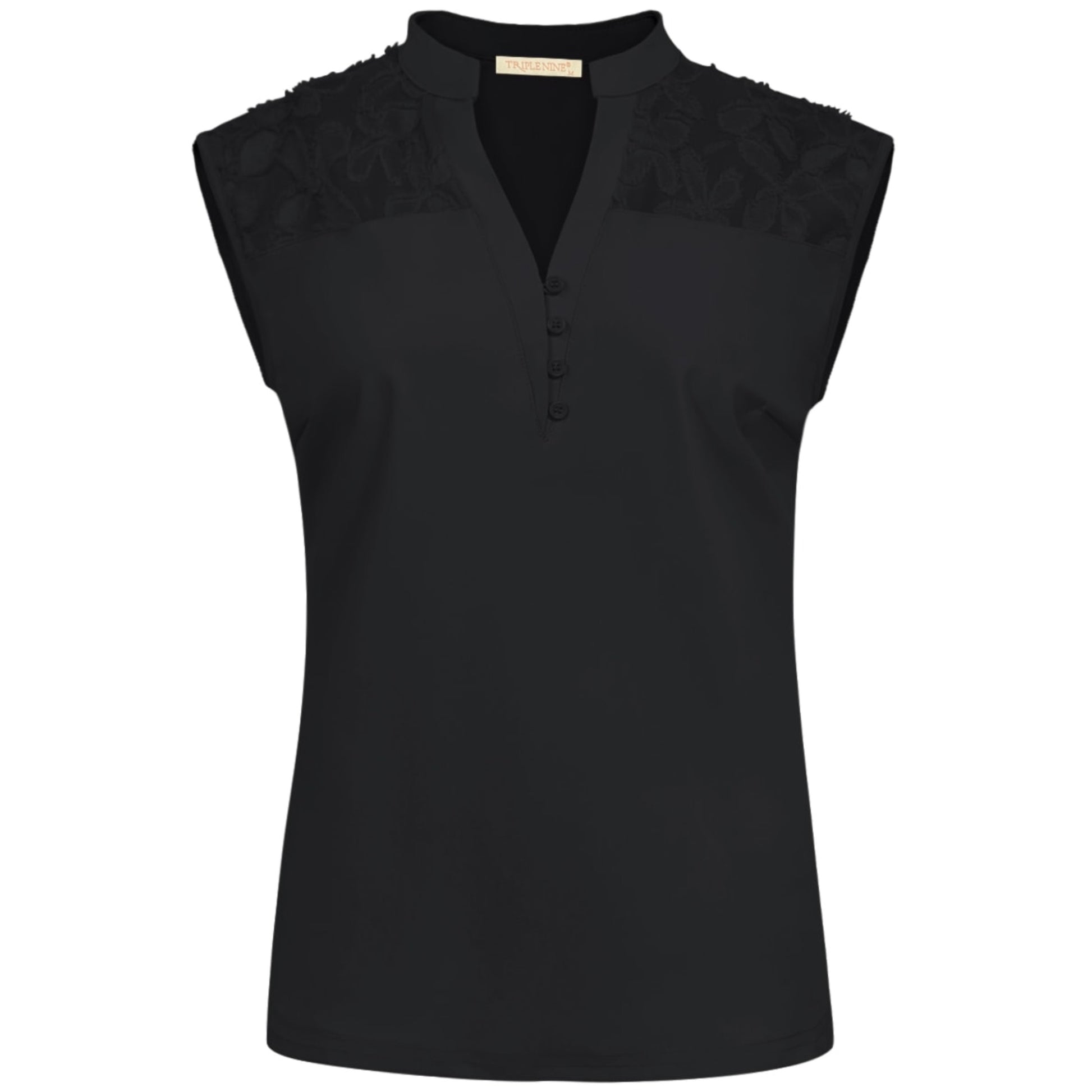 Triple Nine - Travel Top Roa Zwart - 6912 - Peet kleding