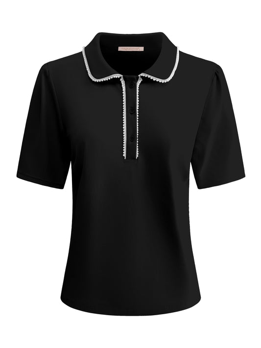 Triple Nine Travel Top Cherie Zwart - 6941 - Peet kleding