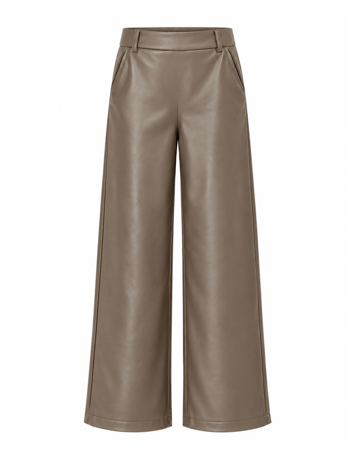 Broek Sarah Leather Taupe