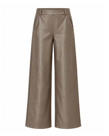 Broek Sarah Leather Taupe