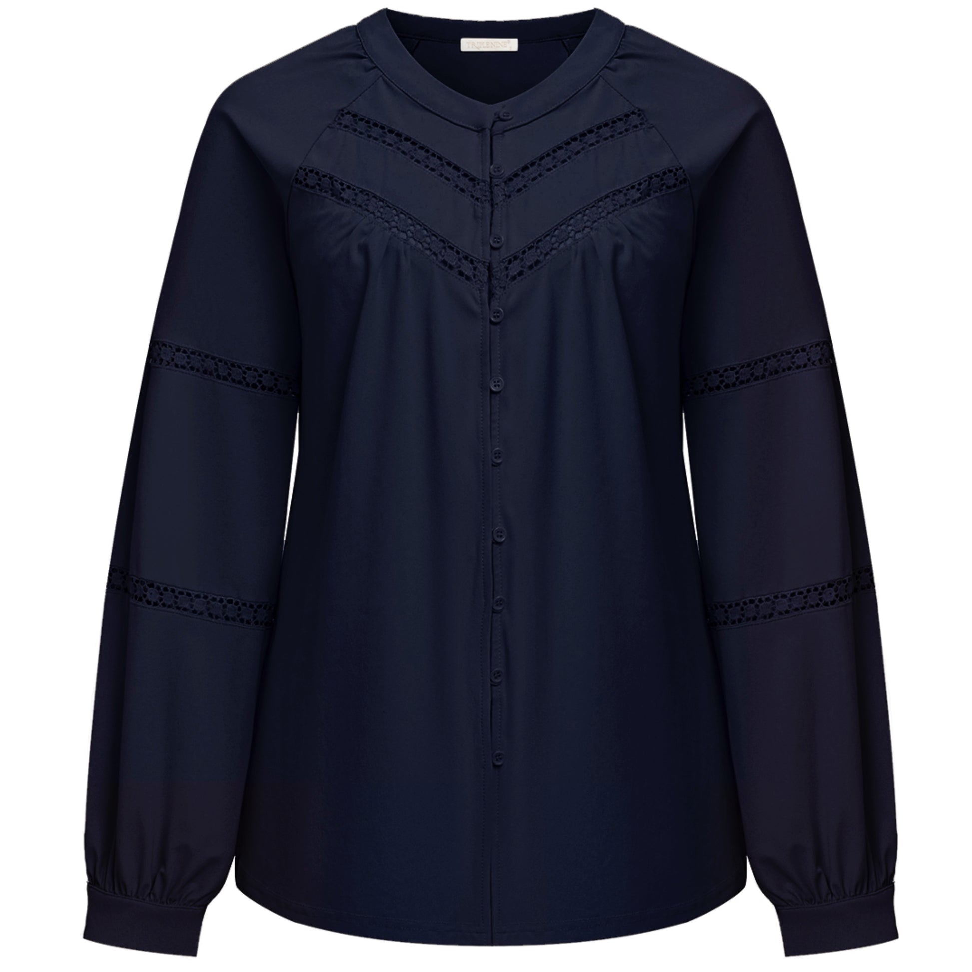 Triple Nine - Travel Blouse Grace Navy - 1105 - Peet kleding