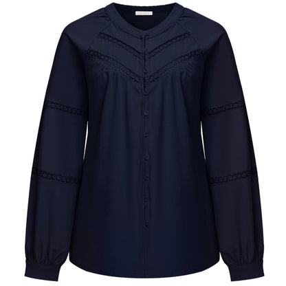 Triple Nine - Travel Blouse Grace Navy - 1105 - Peet kleding