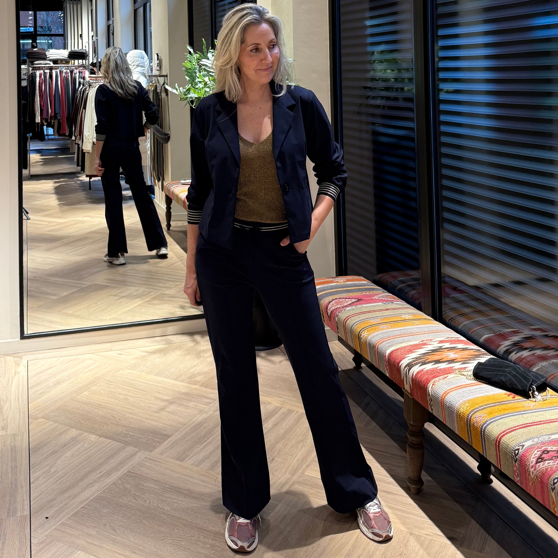 Triple Nine Topje Lurex Koper - Peet kleding