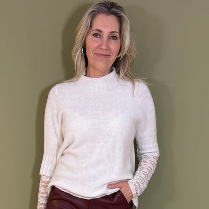 Triple Nine - Top Ruby Alpaca Offwhite - Peet kleding