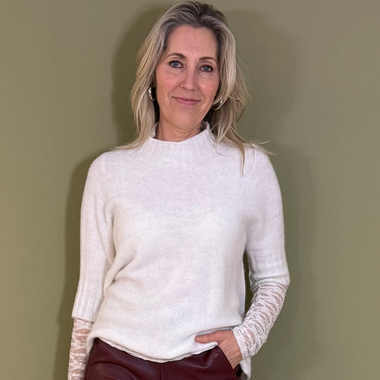 Triple Nine - Top Ruby Alpaca Offwhite - Peet kleding