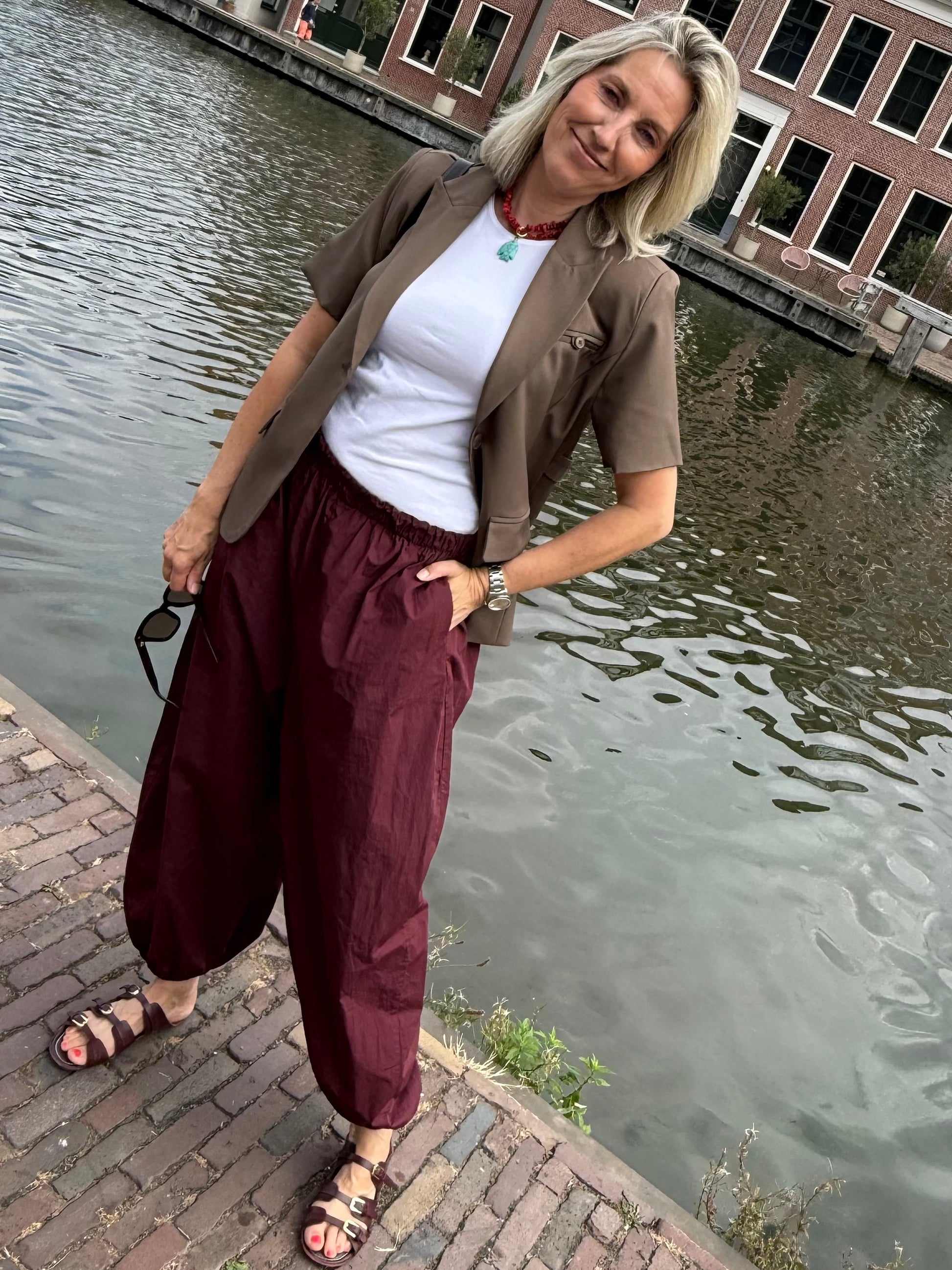 Ambika Blazer Albertine Coffee - Peet kleding