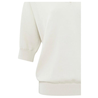 Yaya V-hals Top Chalk White - Peet kleding