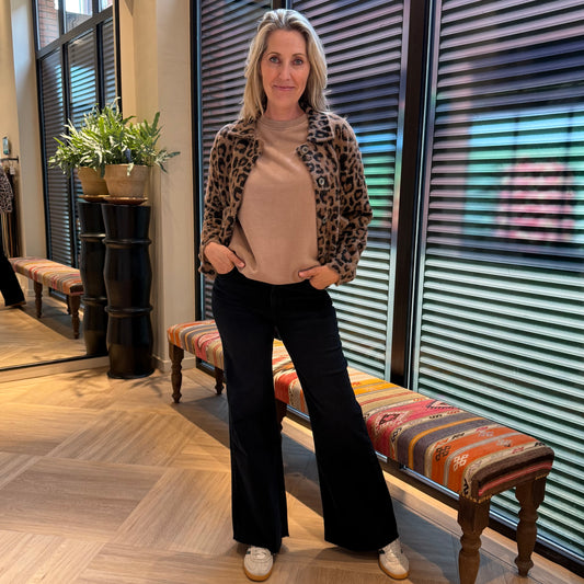 Rino & Pelle Vest Bubbly Leopard - Peet kleding