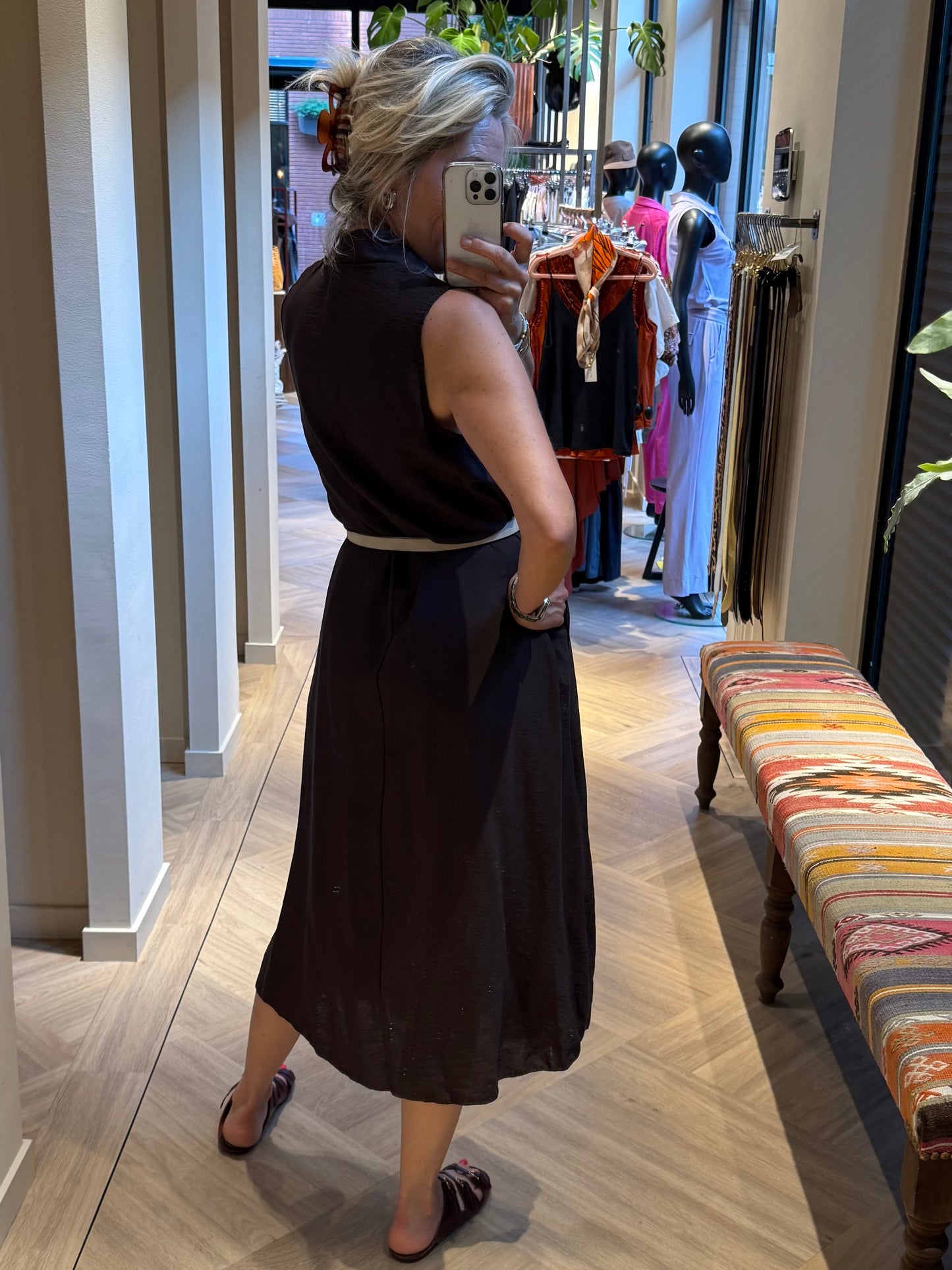 Jurk Charme Donkerbruin