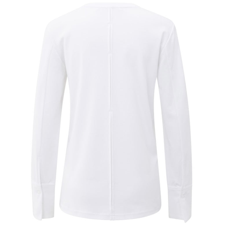 Yaya T-Shirt Lange Mouw Wit - Peet kleding