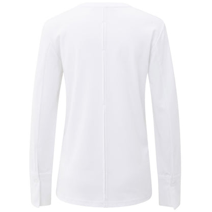 Yaya T-Shirt Lange Mouw Wit - Peet kleding