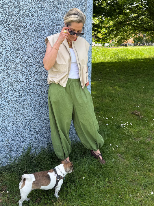 Broek Parachute Groen - Peet kleding